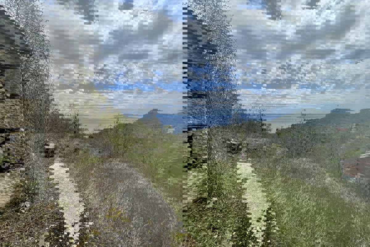 Ampio terreno con area edificabile e vista mare