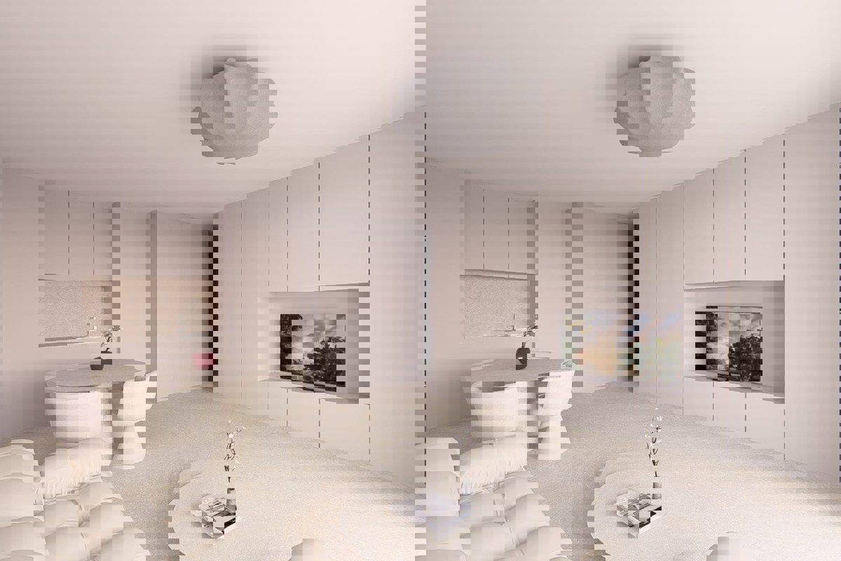 Appartamento con due camere da letto e terrazza