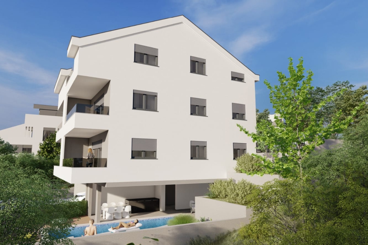 Moderno appartamento con due camere da letto e vista mare