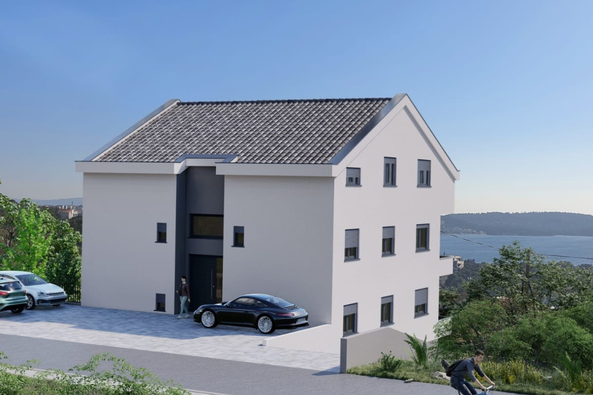 Moderno appartamento con due camere da letto e vista mare