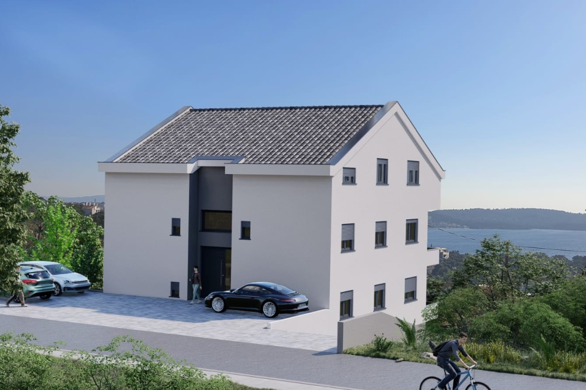 Straordinario attico con ampia terrazza e vista mare