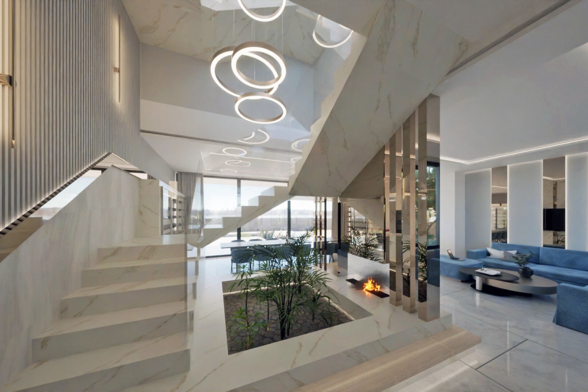 Villa di lusso in un nuovo edificio vicino al mare