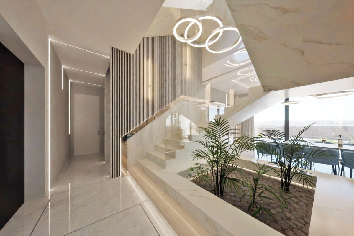 Villa di lusso in un nuovo edificio vicino al mare