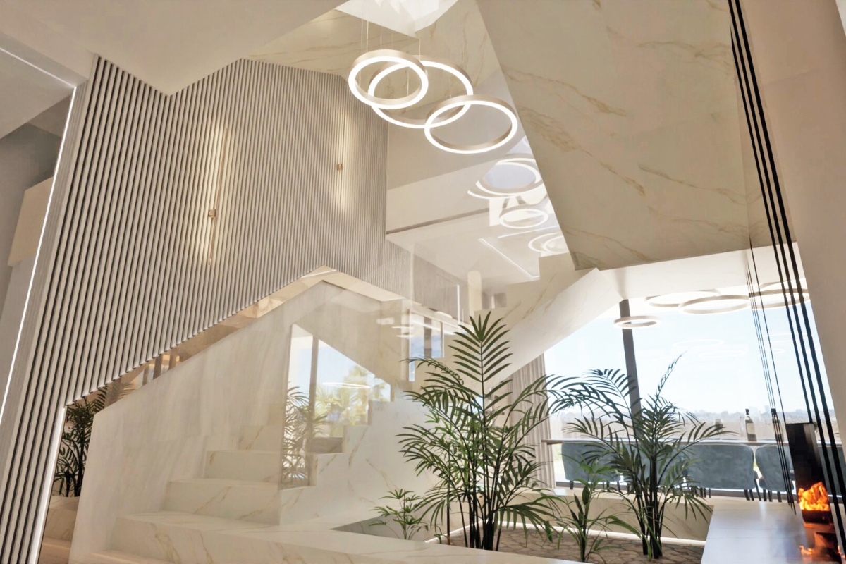 Villa di lusso in un nuovo edificio vicino al mare