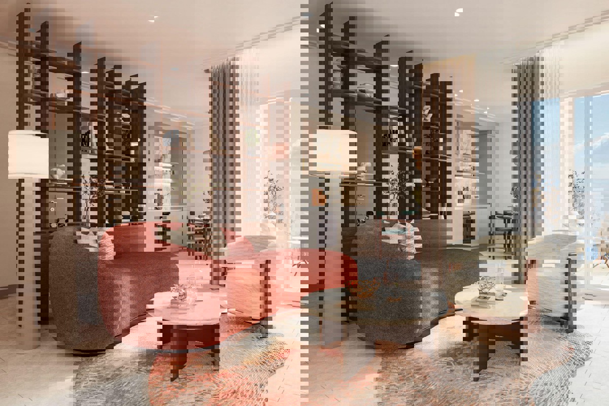 Appartamento con una camera da letto al secondo piano, seconda fila mare