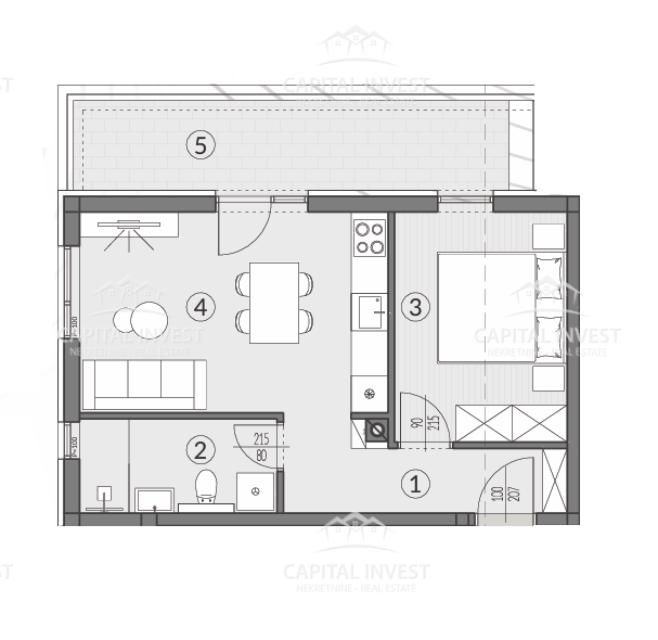 Appartamento con giardino, nuova costruzione, Šikići, Pola, Istria