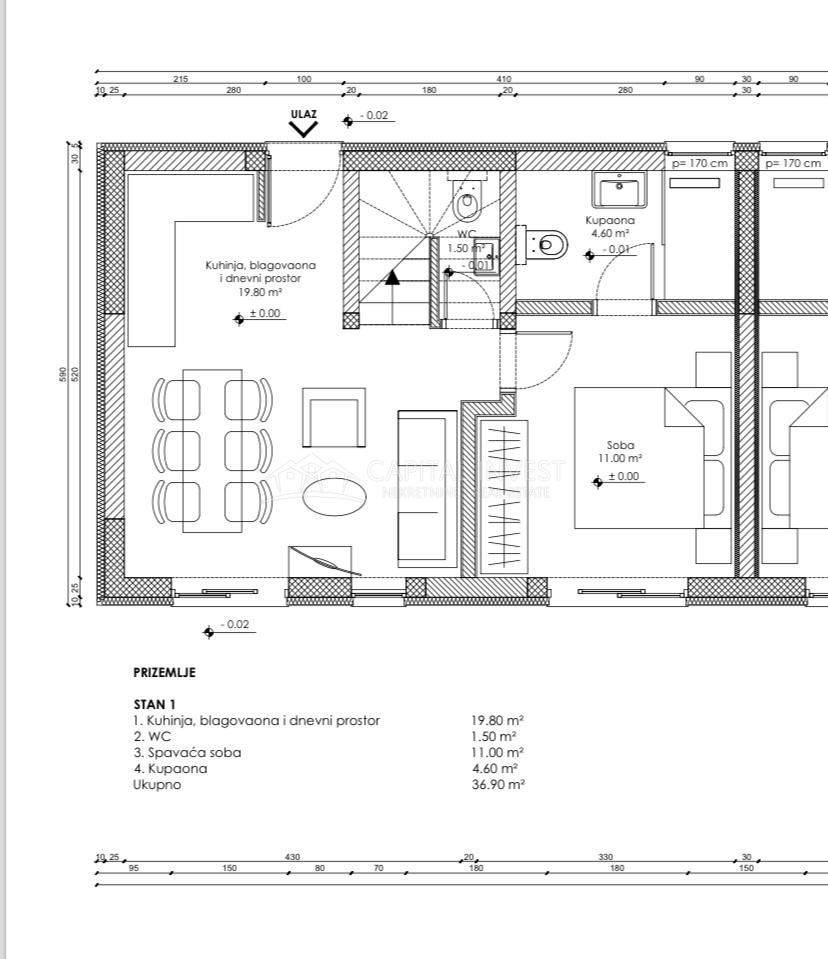 Appartamento Premantura, Medulin, 80m2