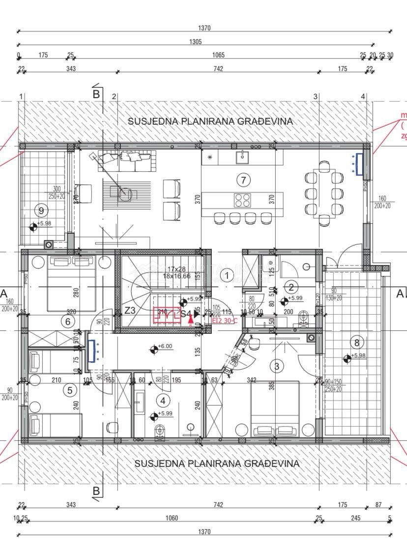 Appartamento con tre camere da letto, due balconi, nuova costruzione, Pola, Istria