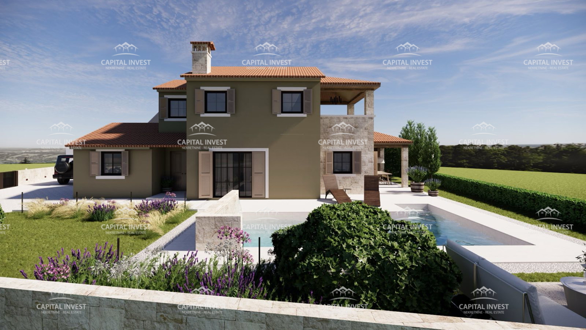 Casa in costruzione, vista mare, Marčana, Istria