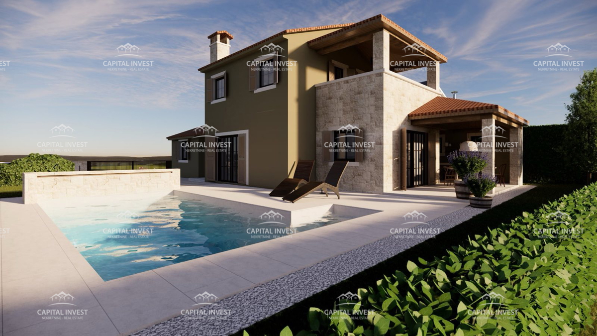 Casa in costruzione, vista mare, Marčana, Istria