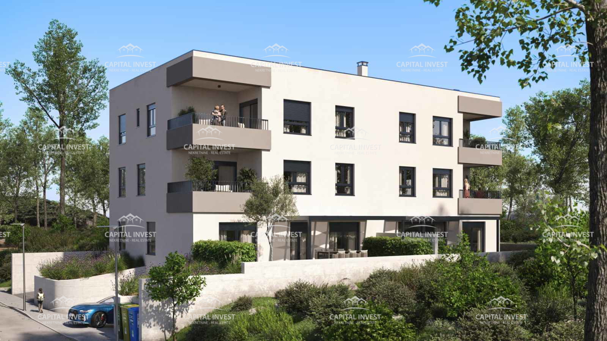 Appartamento trilocale con terrazza coperta, Veli vrh, Pola, Istria