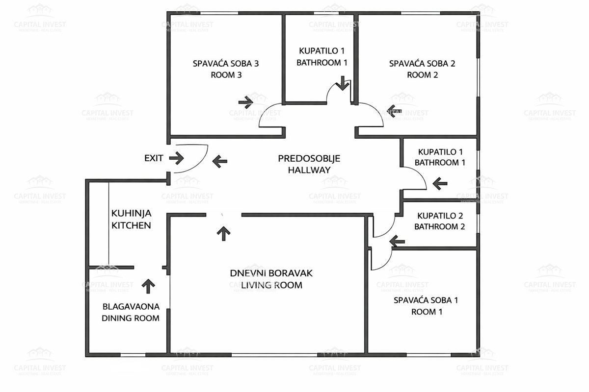 Appartamento, Trilocale, Balcone, Pula, Istra