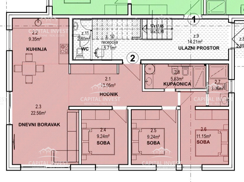 Ampio appartamento con vista sul mare, Banjole, Istria