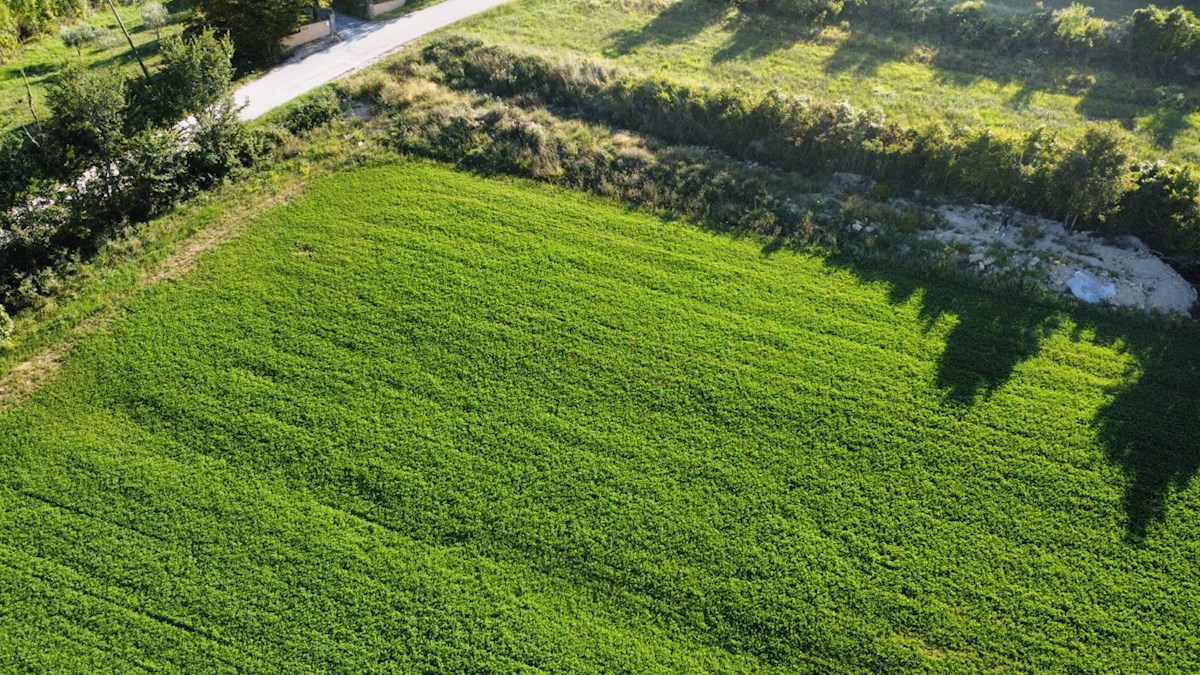 Un' opportunità rara, un attraente terreno edificabile con permesso e con vista sulla magica Oprtalj