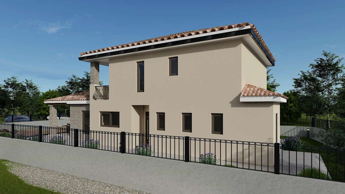 Casa moderna con piscina in costruzione – a 7 km da Parenzo