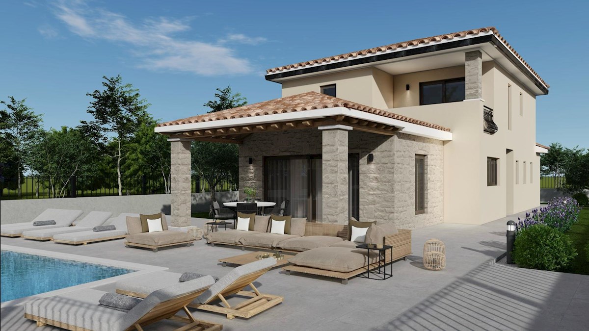 Casa moderna con piscina in costruzione – a 7 km da Parenzo