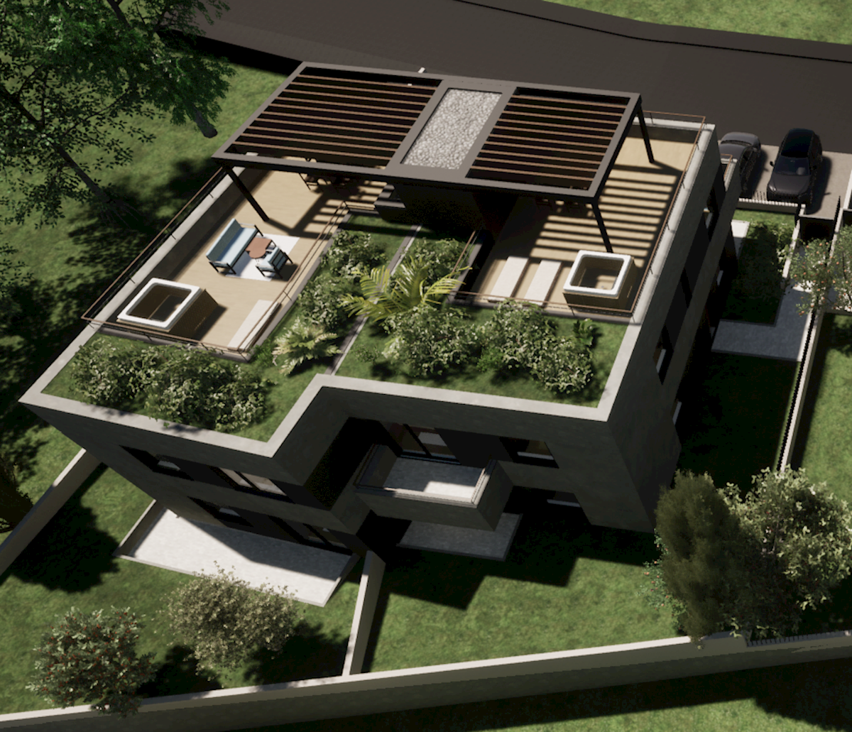 Parenzo - Moderno appartamento con 3 camere da letto, terrazza panoramica e vista mare