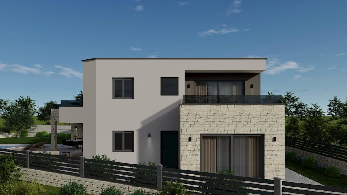 Villa in costruzione con piscina, 4 camere da letto, vista mare - dintorni di Parenzo