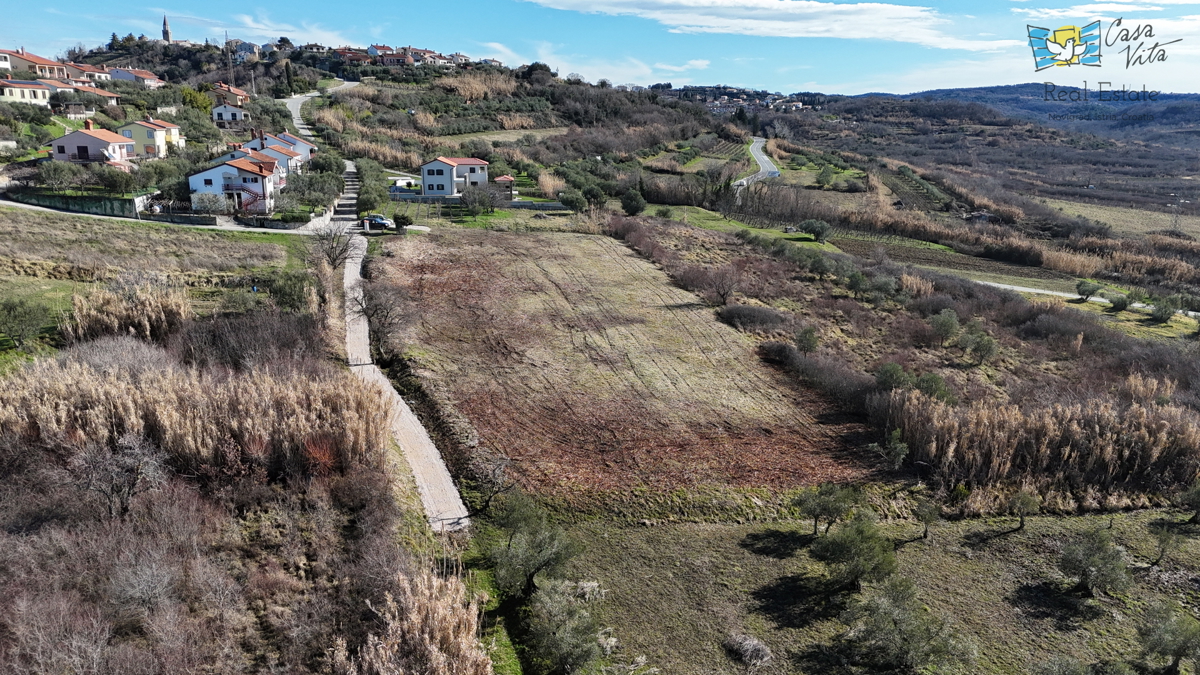 Istria, terreno edificabile per una casa bifamiliare, Buie