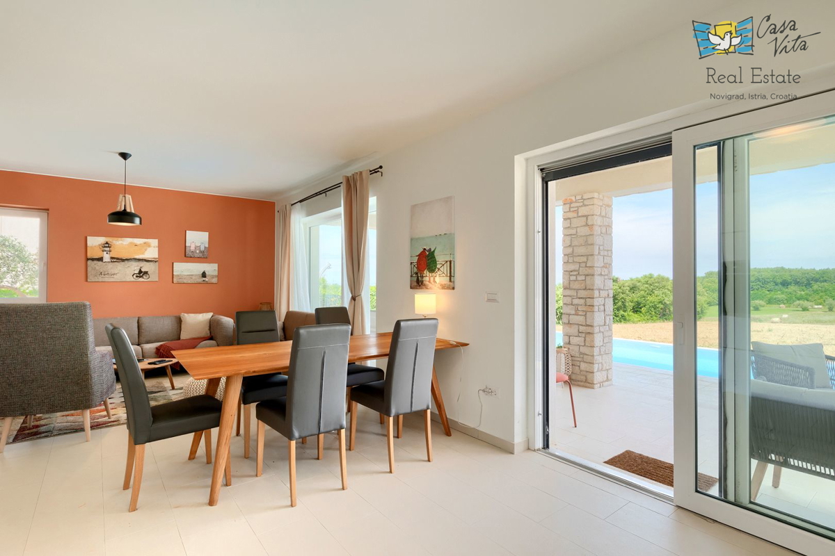 ISTRA, NOVIGRAD - Casa mediterranea con splendida vista mare!