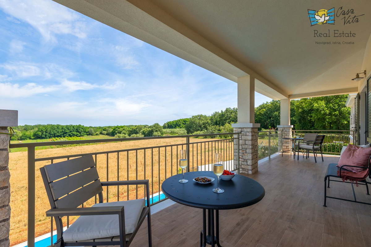 ISTRA, NOVIGRAD - Casa mediterranea con splendida vista mare!