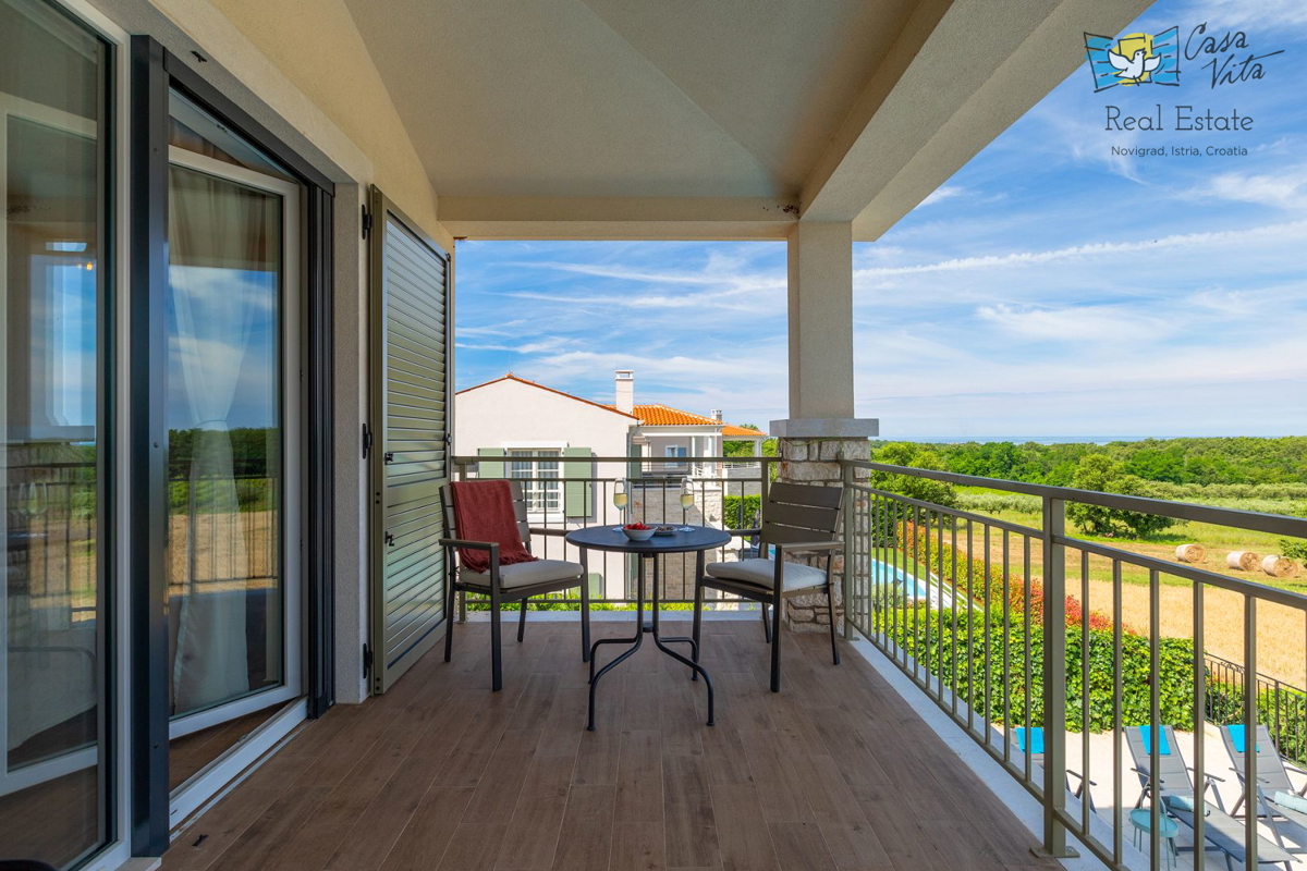 ISTRA, NOVIGRAD - Casa mediterranea con splendida vista mare!