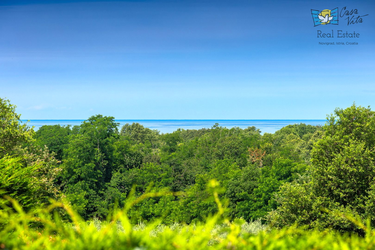 ISTRA, NOVIGRAD - Casa mediterranea con splendida vista mare!