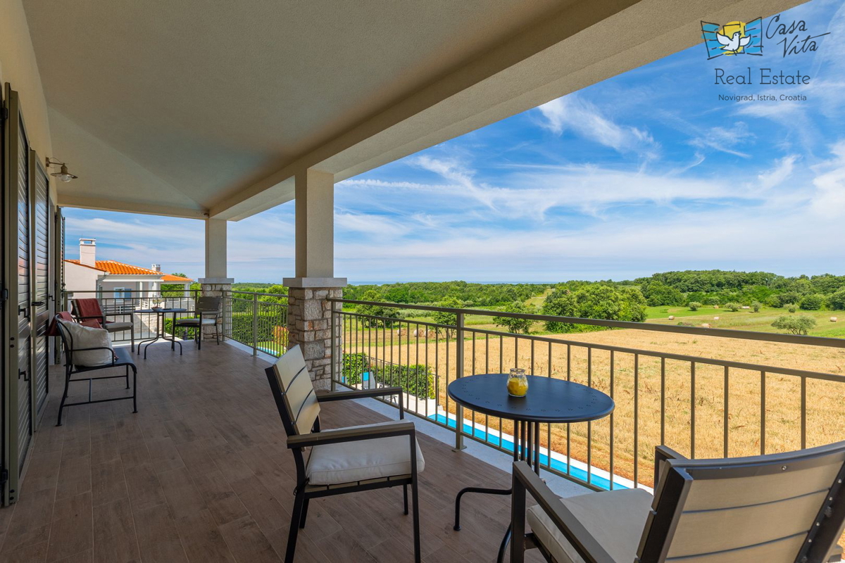 ISTRA, NOVIGRAD - Casa mediterranea con splendida vista mare!