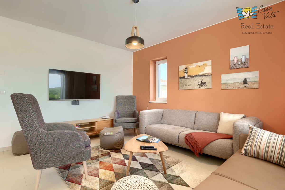 ISTRA, NOVIGRAD - Casa mediterranea con splendida vista mare!