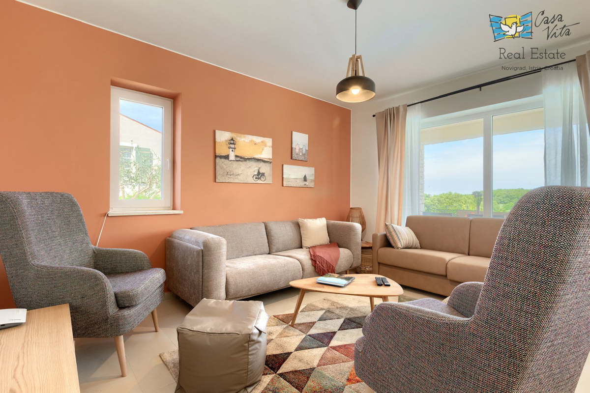 ISTRA, NOVIGRAD - Casa mediterranea con splendida vista mare!