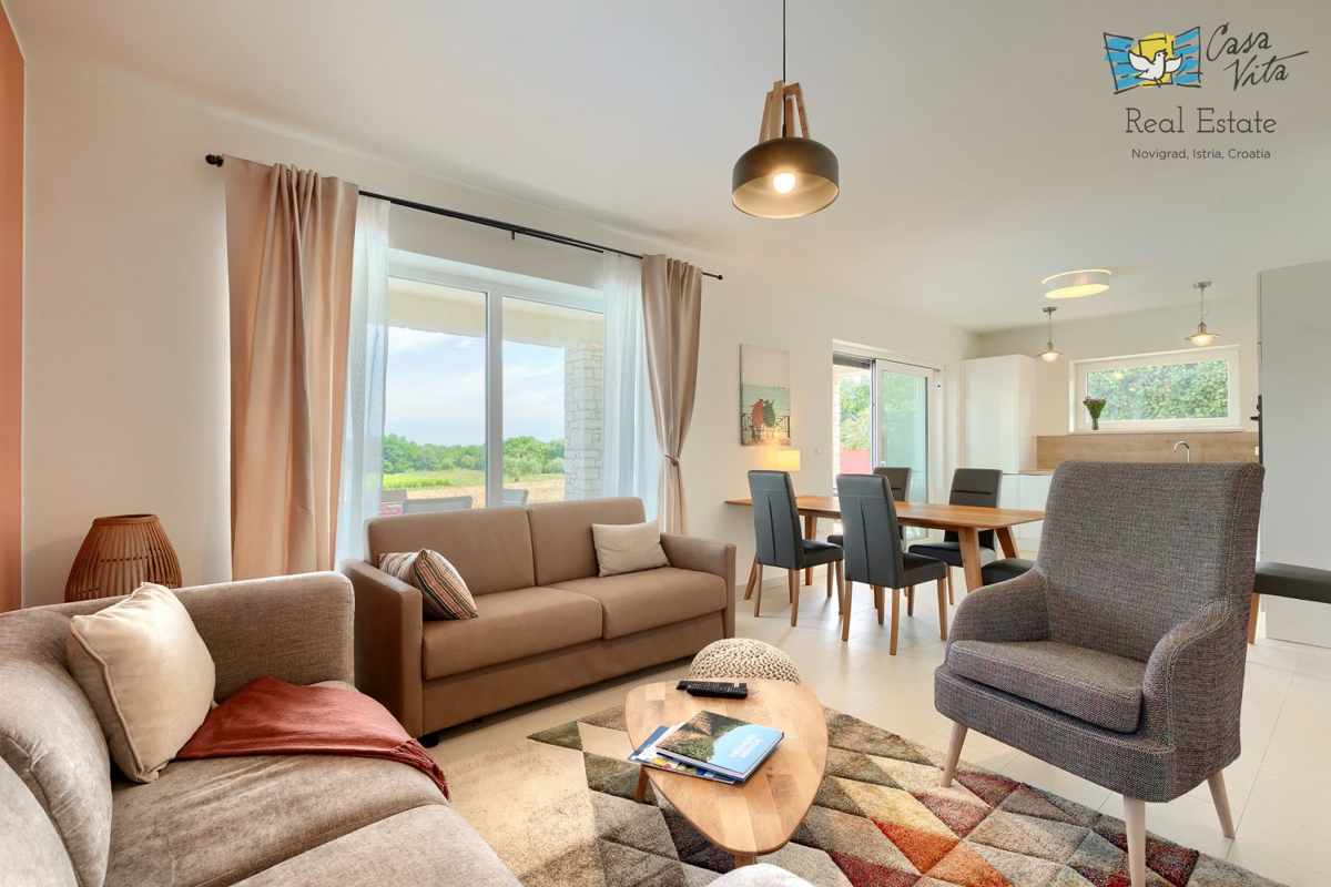 ISTRA, NOVIGRAD - Casa mediterranea con splendida vista mare!