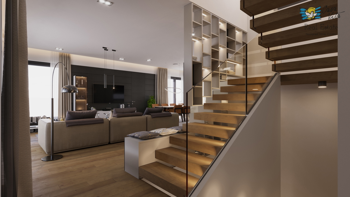 ISTRA, TINJAN - Terreno edificabile con progetto per villa con garage!