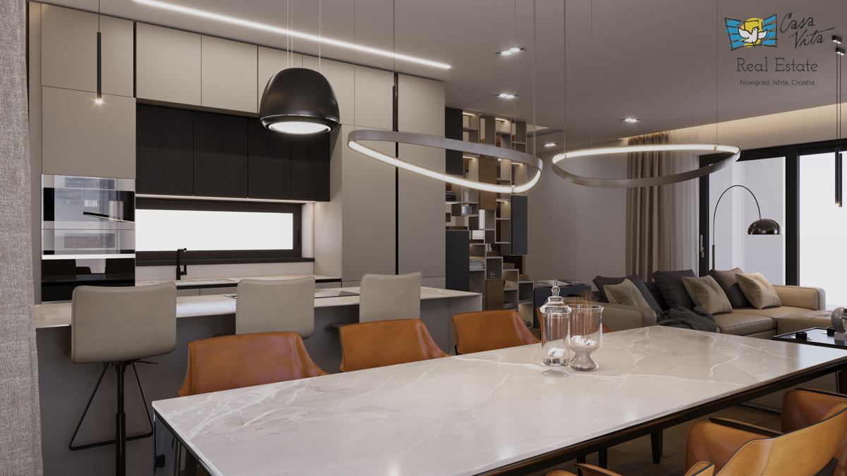 ISTRA, TINJAN - Terreno edificabile con progetto per villa con garage!