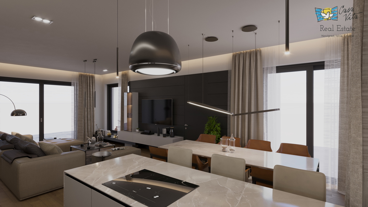 ISTRA, TINJAN - Terreno edificabile con progetto per villa con garage!