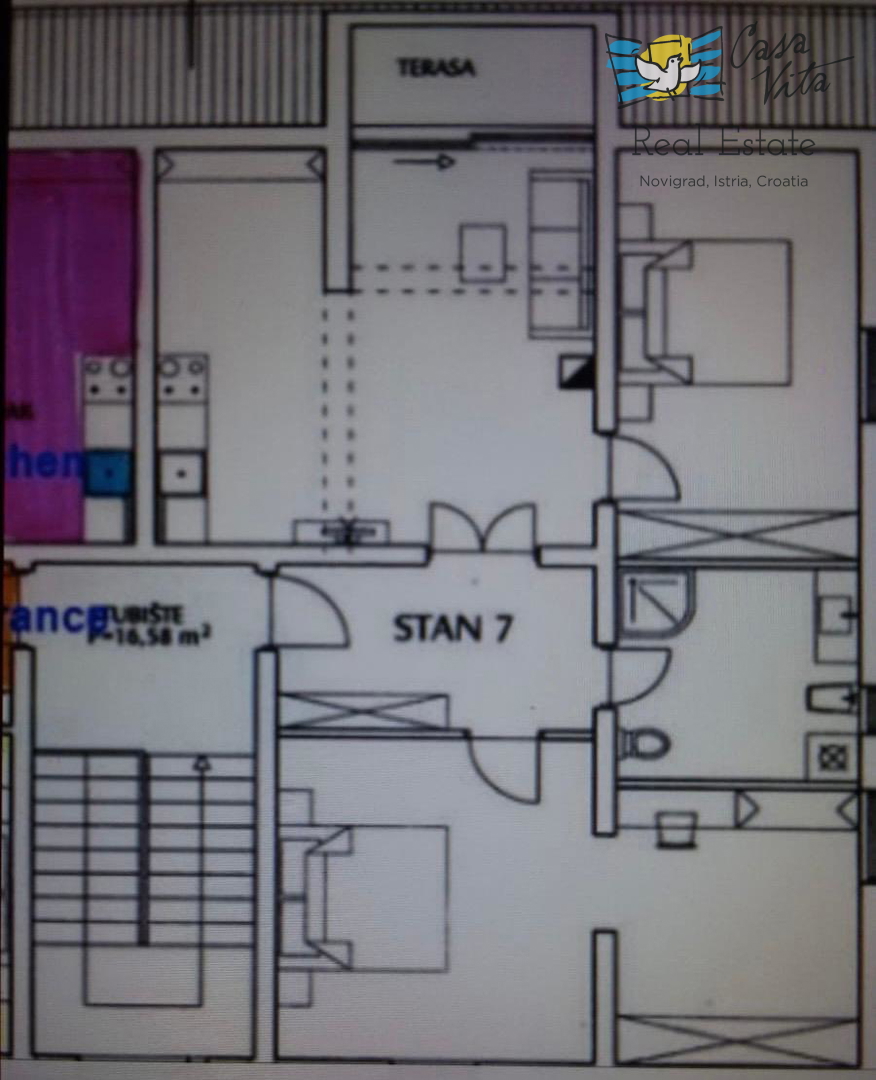 ISTRA, POREČ - Appartamento con due camere da letto in una posizione tranquilla vicino a tutti i servizi!