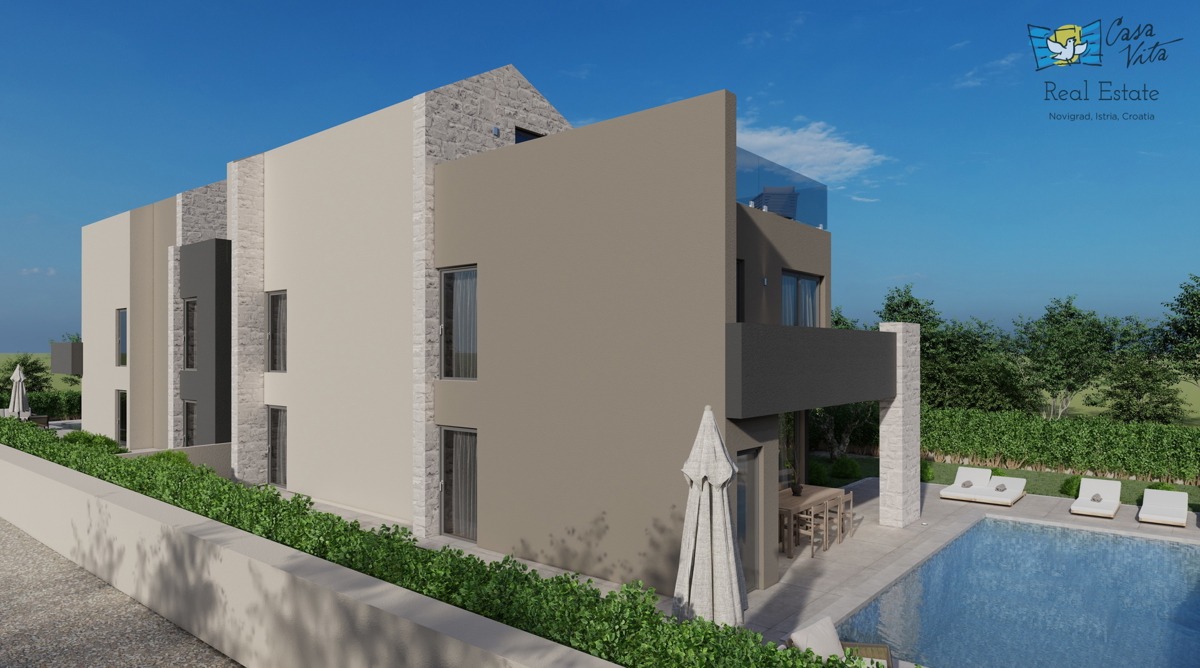 Moderna villa bifamiliare a 500m dal mare - in costruzione!