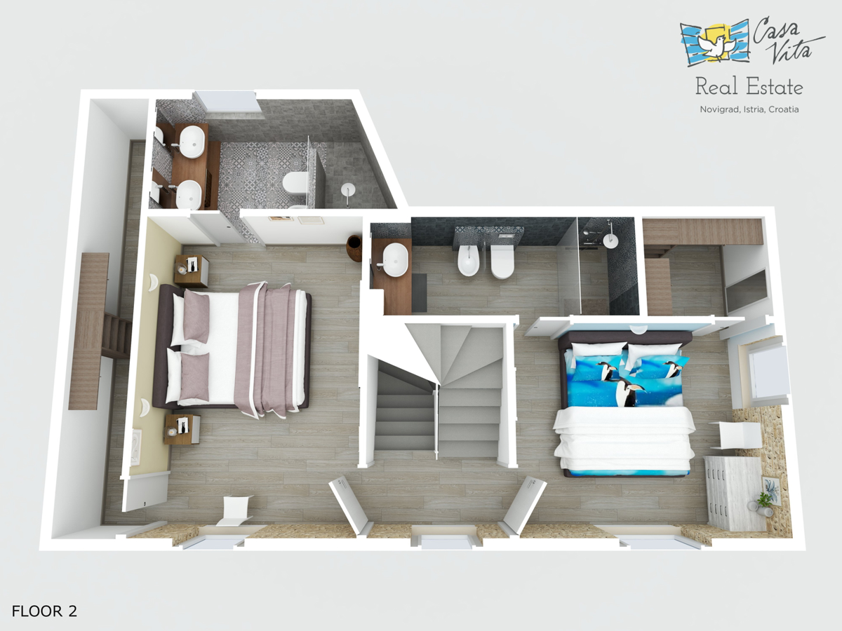 ISTRA, NOVIGRAD - Casa nel centro città