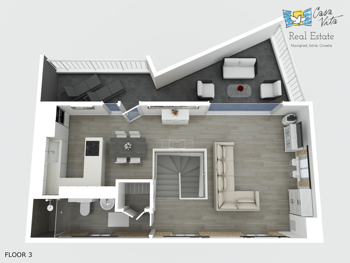 ISTRA, NOVIGRAD - Casa nel centro città