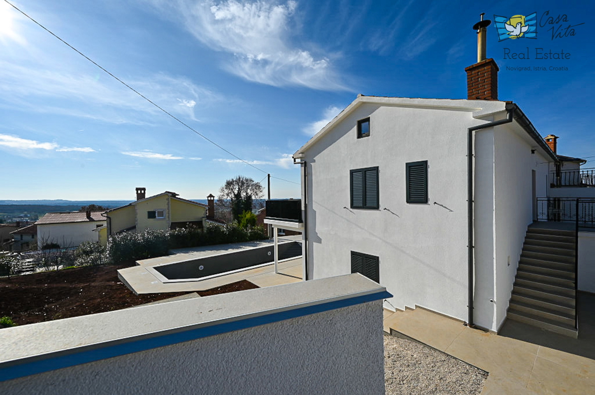 ISTRA, POREČ - Casa con piscina e vista mozzafiato sul mare!
