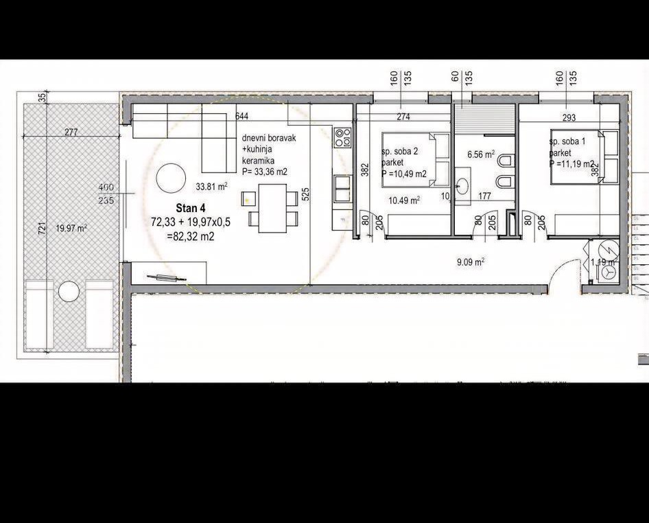 ISTRA, NOVIGRAD - Appartamento funzionale a Novigrad a 1000 m dal mare!