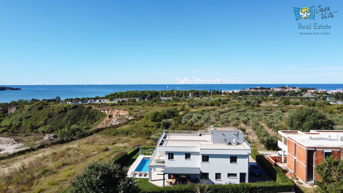 Bella casa con vista panoramica sul mare e sulla città di Cittanova - 500 metri dal mare!