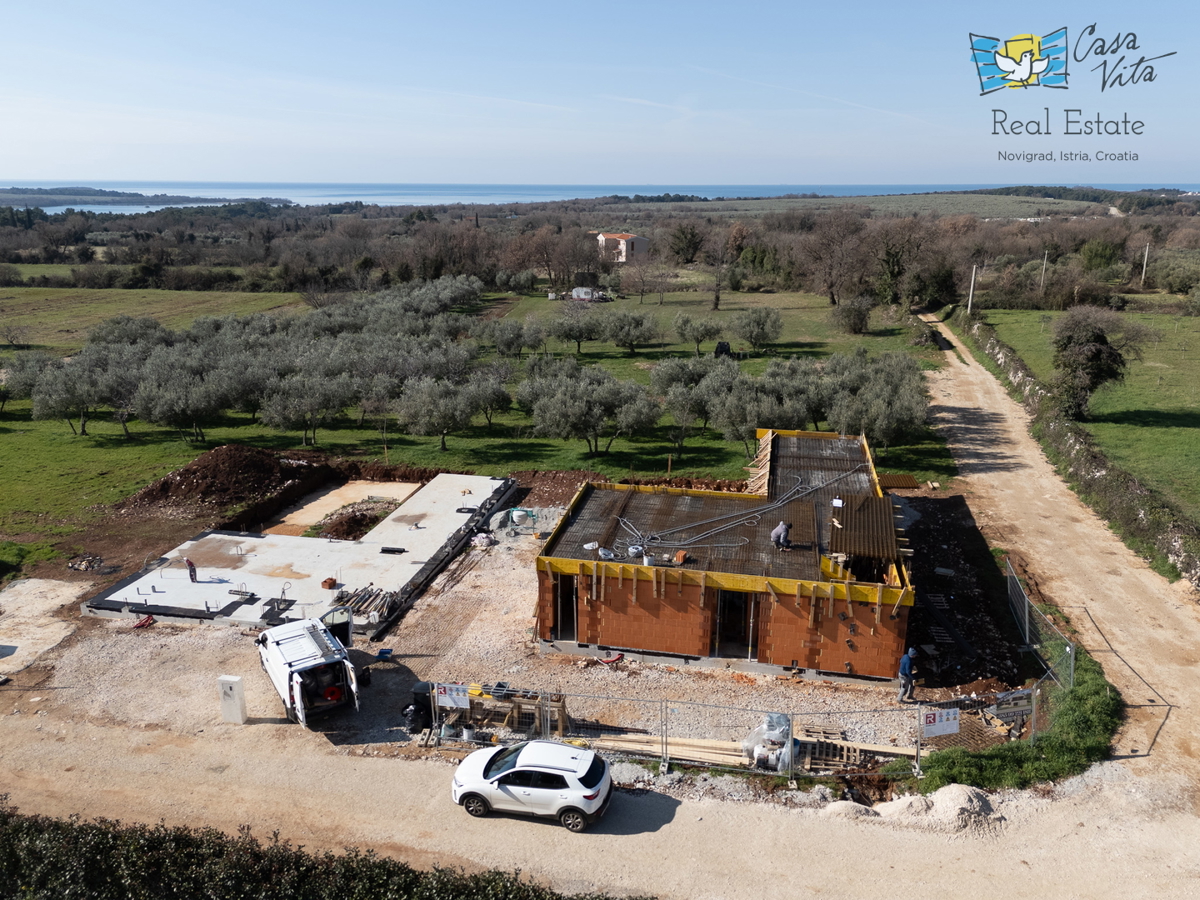 ISTRA, POREČ - Casa moderna in costruzione a 1000 m dal mare!