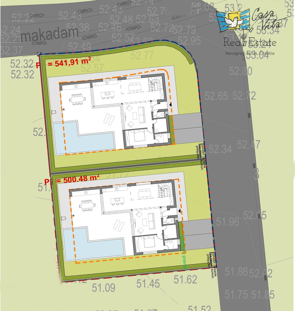 ISTRA, POREČ - Casa moderna in costruzione a 1000 m dal mare!