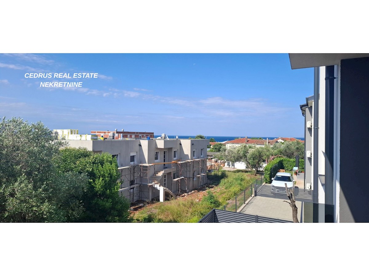 Istria, Umago, Zambrattia. Vendiamo nuovissimo appartamento di 86 m2 con vista mare, al primo piano