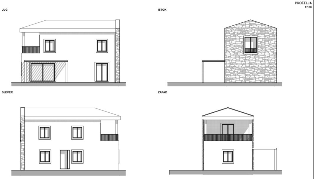 POREČ, OKOLICA, NOVOGRADNJA CON VISTA MARE