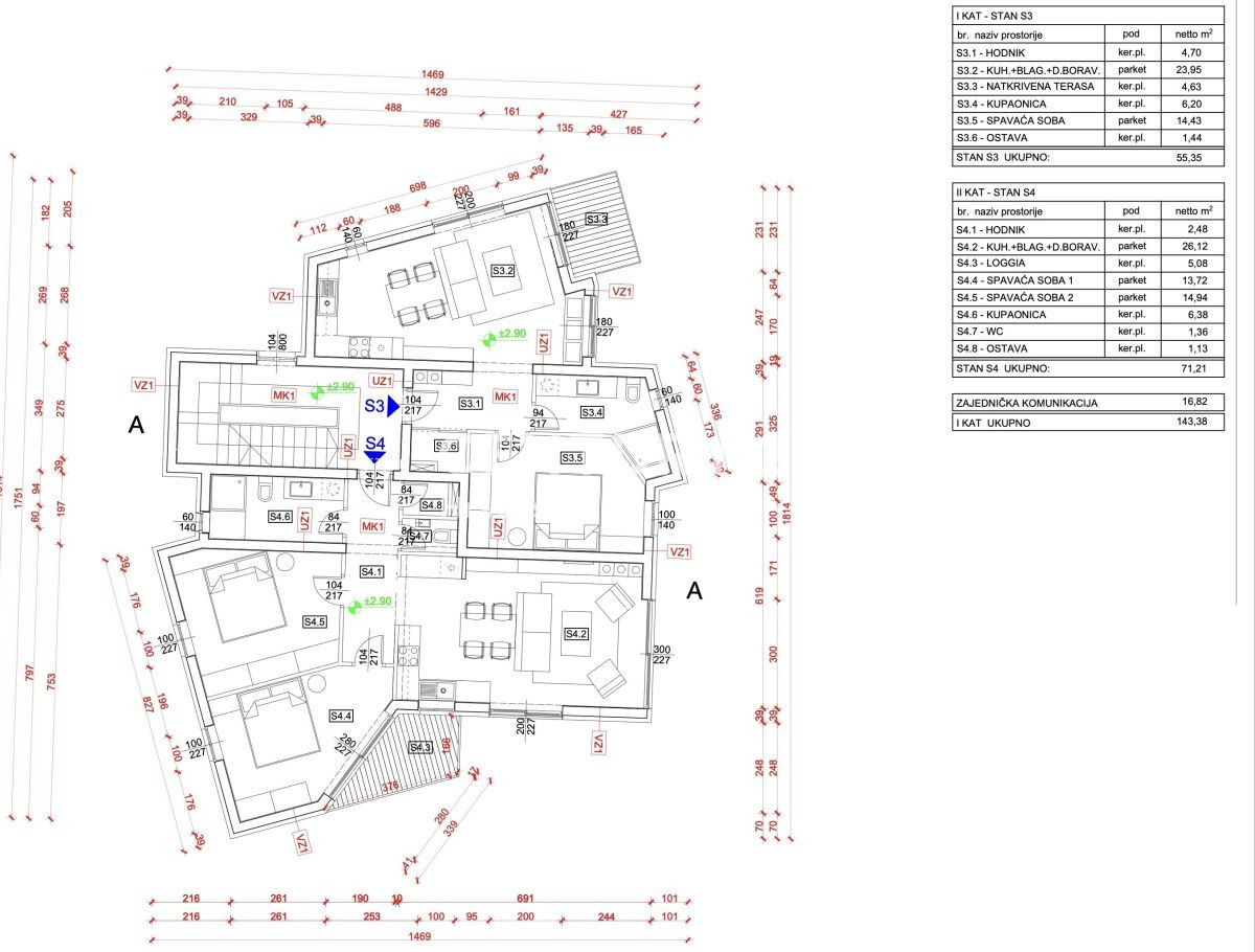 Vendita, Appartamento, 3 locali, Istarska županija, Umag