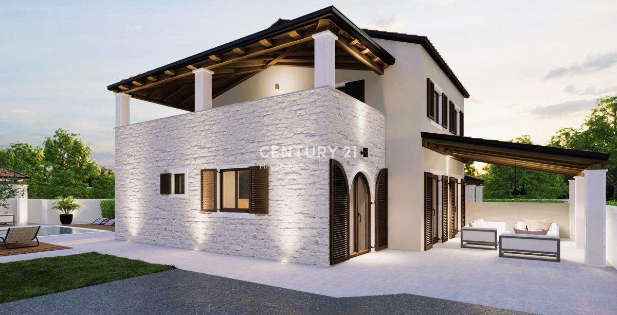 POREČ, VENDESI DOPPIA VILLA, NUOVA COSTRUZIONE CON PISCINA
