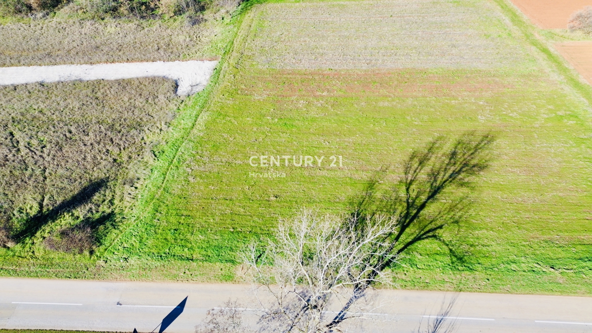 POREČ, PERIFERIA 8 KM, TERRENO EDIFICABILE CON MOLTO POTENZIALE