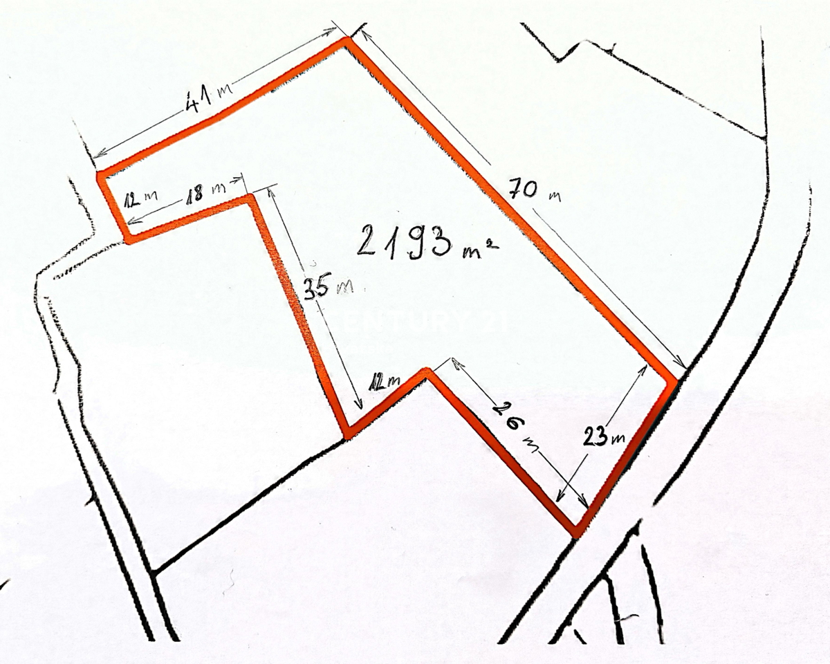 Turanj, terreno edificabile di superficie 2.193 m2 circa 31 x 70, con vista mare