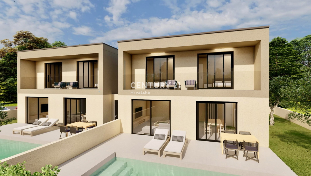 POREČ, DINTORNI, DUPLEX ATTRATTIVA CON VISTA MARE